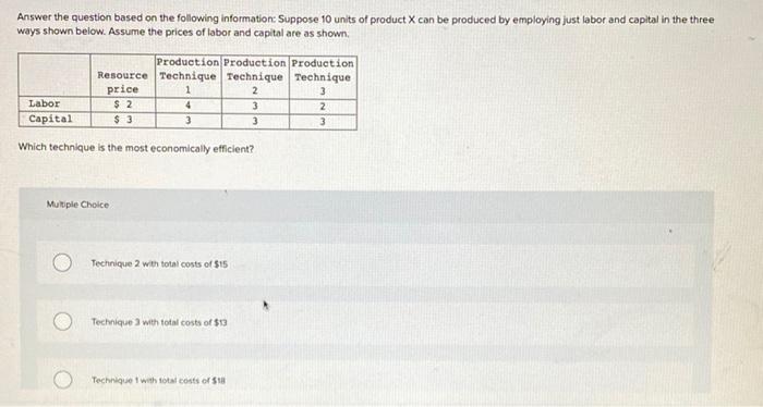 Solved Answer The Question Based On The Following | Chegg.com