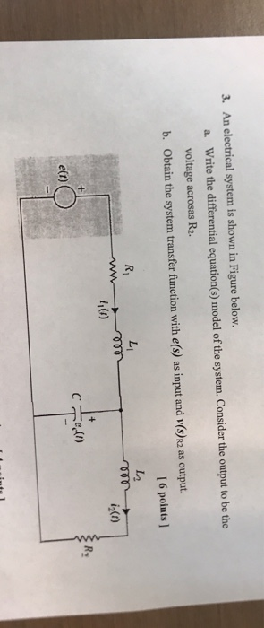 Solved 3. An electrical system is shown in Figure below. a. | Chegg.com