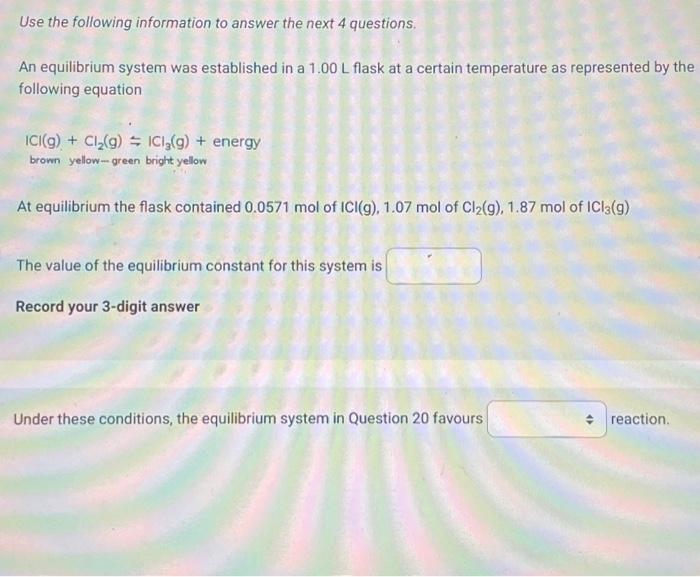 Solved Use the following information to answer the next 4 | Chegg.com
