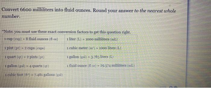 Solved Convert 1 pint into quarts. *Note: you must use these