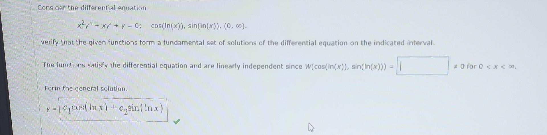 Solved Consider the differential equation | Chegg.com