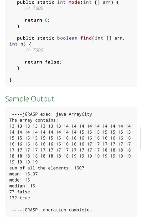 Solved Task 3: ArrayCity.java Complete the program below by | Chegg.com