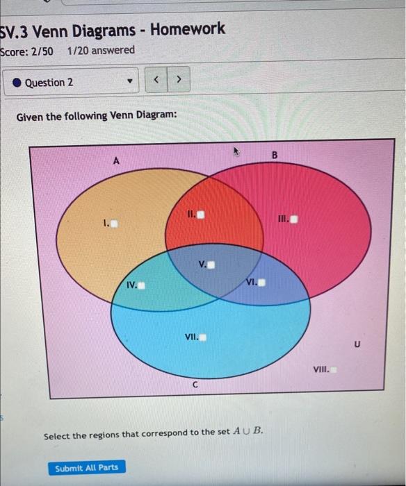 homework 4 venn diagrams