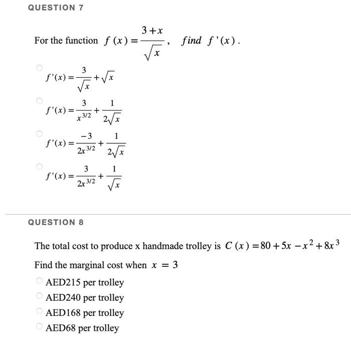 Solved For The Function F X X3 X Find