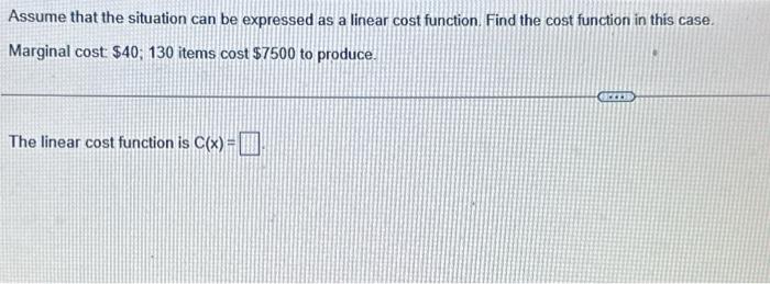 Solved Assume that the situation can be expressed as a | Chegg.com
