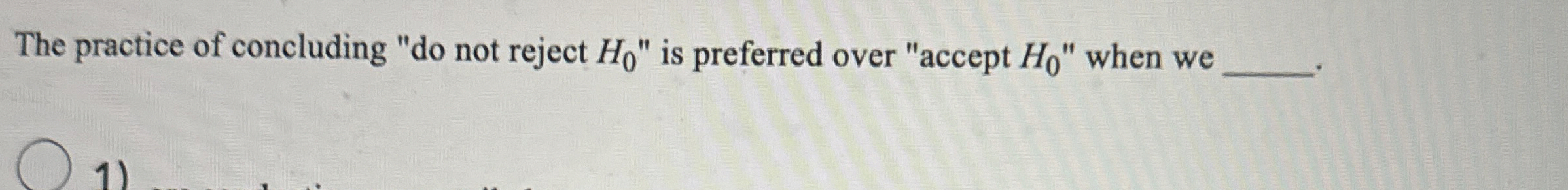 The practice of concluding 