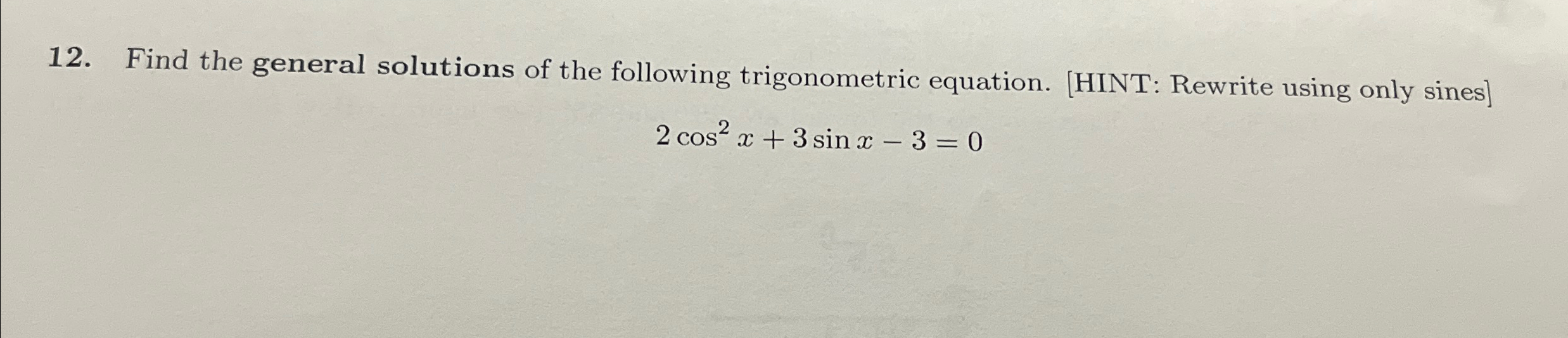 Solved Find the general solutions of the following | Chegg.com