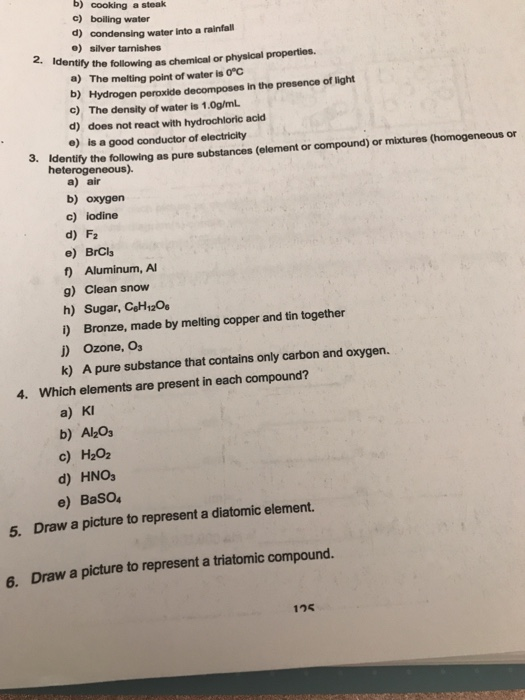 Solved b) cooking a steak c) boiling water d) condensing