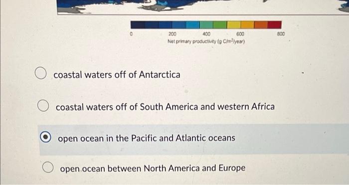 Solved Based on the following map, what areas of the world's | Chegg.com