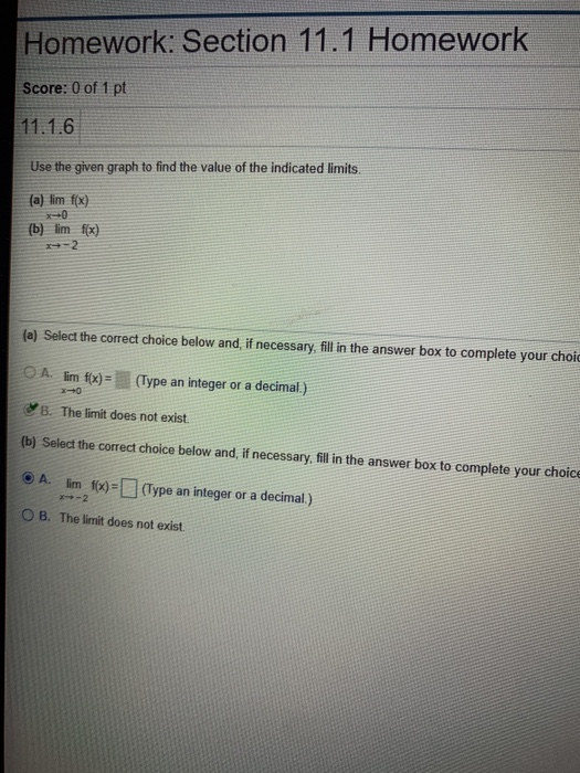 Solved Homework: Section 11.1 Homework Score: 0 of 1 pt | Chegg.com