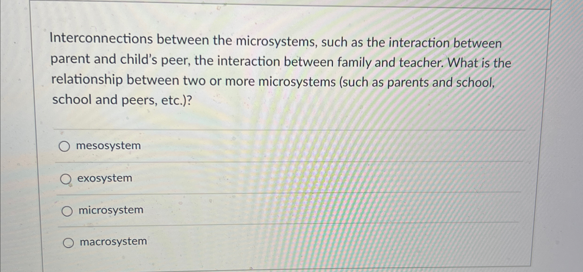 Solved Interconnections between the microsystems, such as | Chegg.com