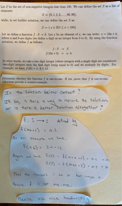 Solved elements: Let S be the set of non-negative integers | Chegg.com