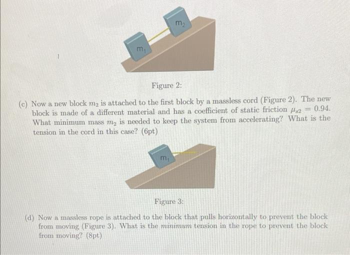 Solved A Block With Mass M 8.5 Kg Is On An Incline With | Chegg.com