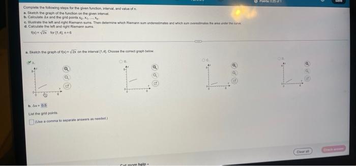 Solved I Need Help Finding B The List Of Grid Points. Also | Chegg.com