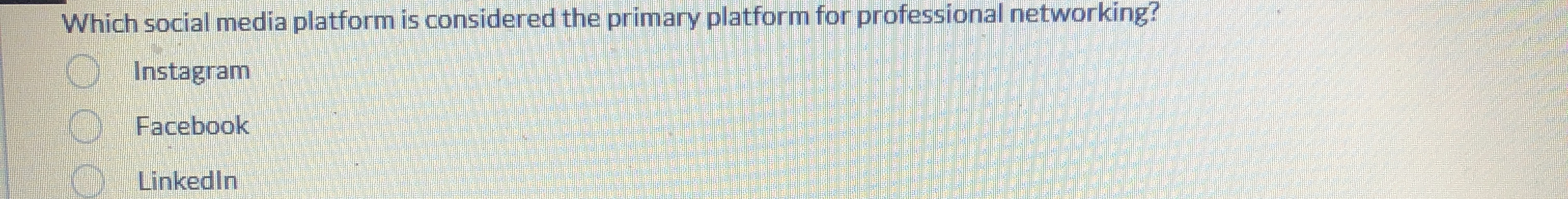 Solved Which social media platform is considered the primary | Chegg.com