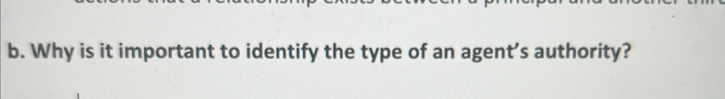 Solved b. ﻿Why is it important to identify the type of an | Chegg.com