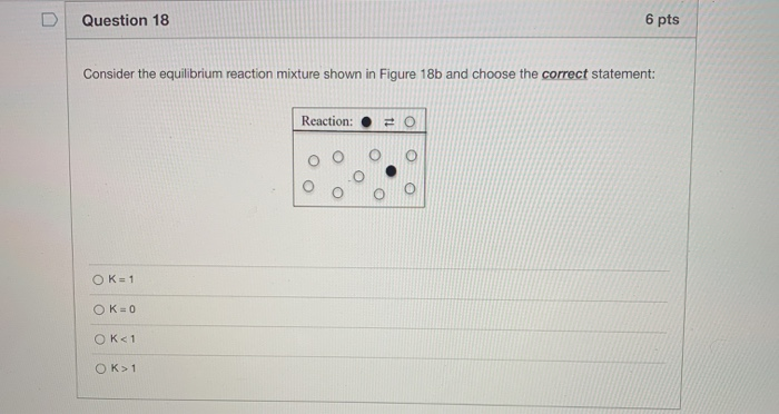 Solved Question 18 6 pts Consider the equilibrium reaction | Chegg.com