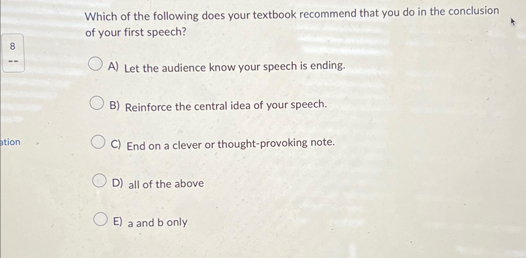 Solved Which of the following does your textbook recommend | Chegg.com