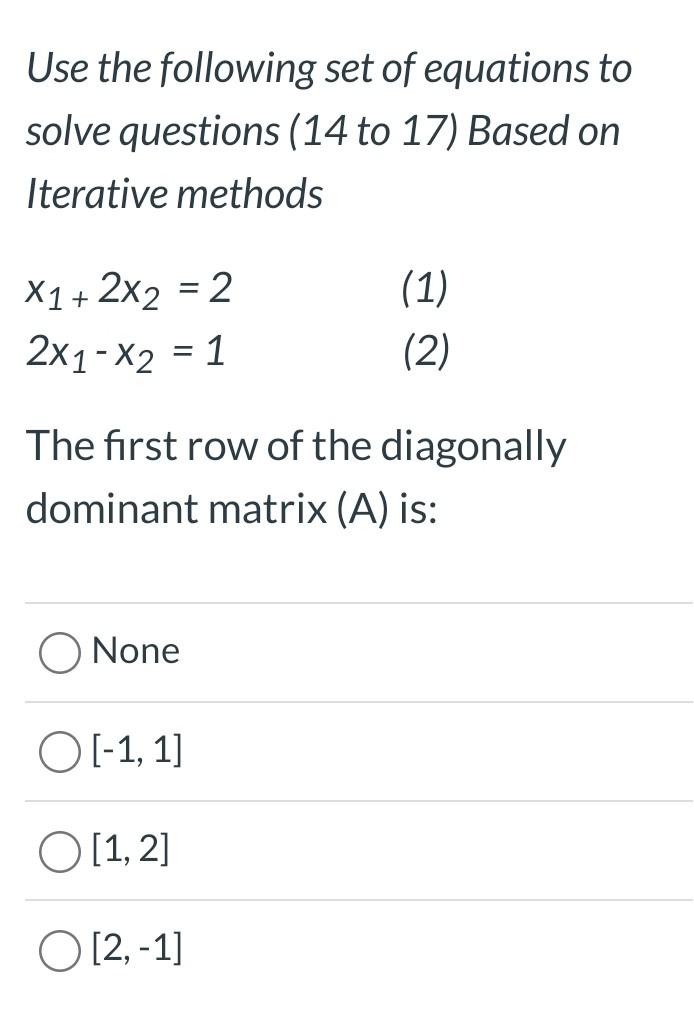 Solved Use the following set of equations to solve questions | Chegg.com