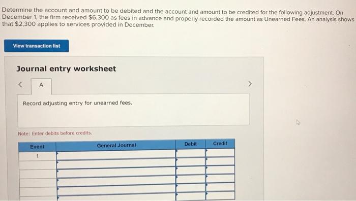 Solved Determine The Account And Amount To Be Debited And Chegg