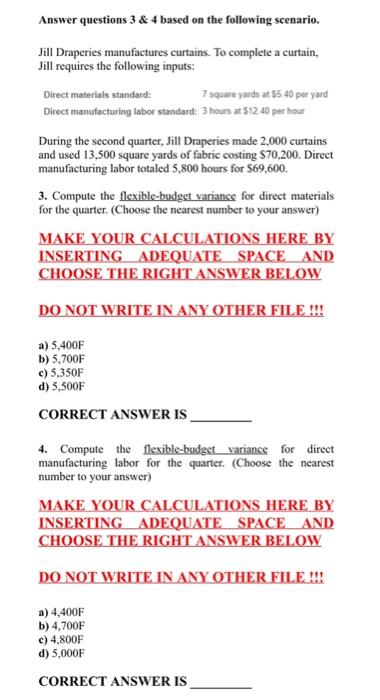 Solved Answer Questions 1 \& 2 Based On The Following | Chegg.com