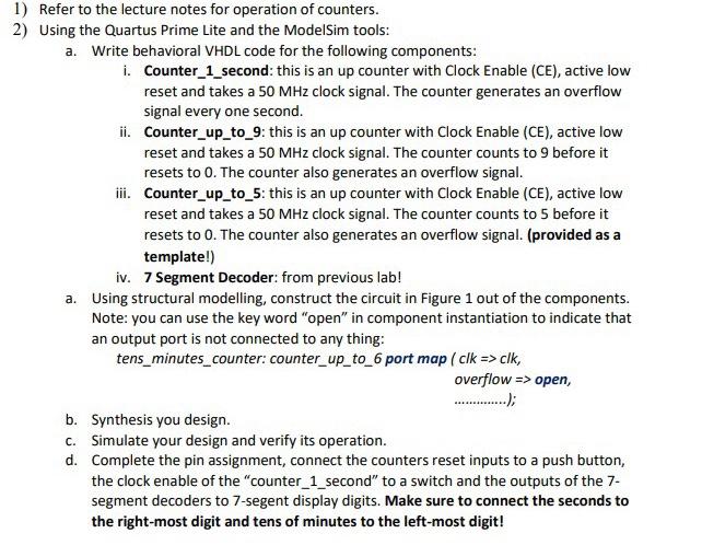 Solved Refer to the lecture notes for operation of counters. | Chegg.com