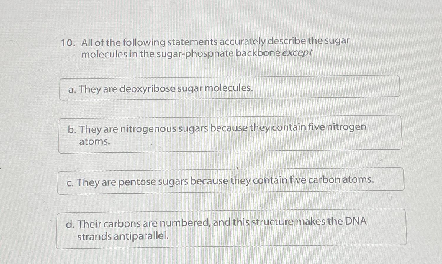 Solved All of the following statements accurately describe | Chegg.com