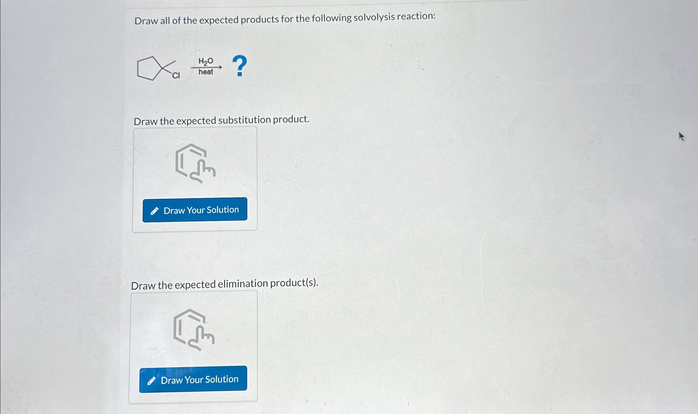 Solved Draw all of the expected products for the following Chegg com