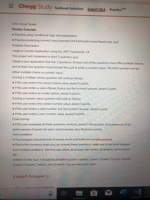 Solved Console.WriteLine("Which of the following is NOT a | Chegg.com
