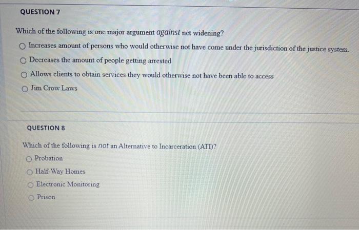 QUESTION 7 Which of the following is one major | Chegg.com