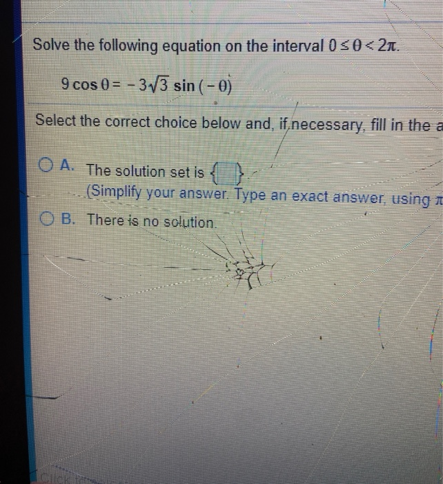 Solved Solve the following equation on the interval 0 30
