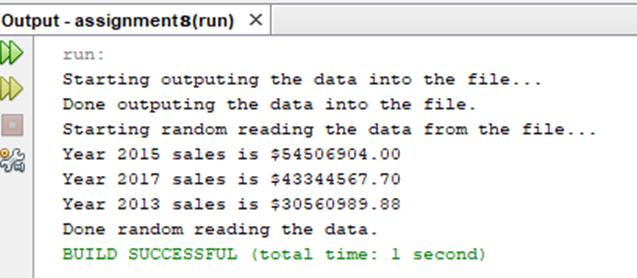 Solved You will create a Java program that writes sales data | Chegg.com