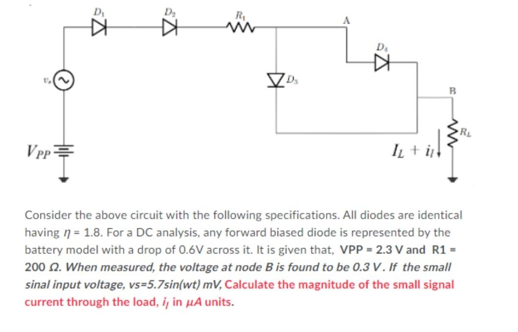 Solved Consider the above circuit with the following | Chegg.com