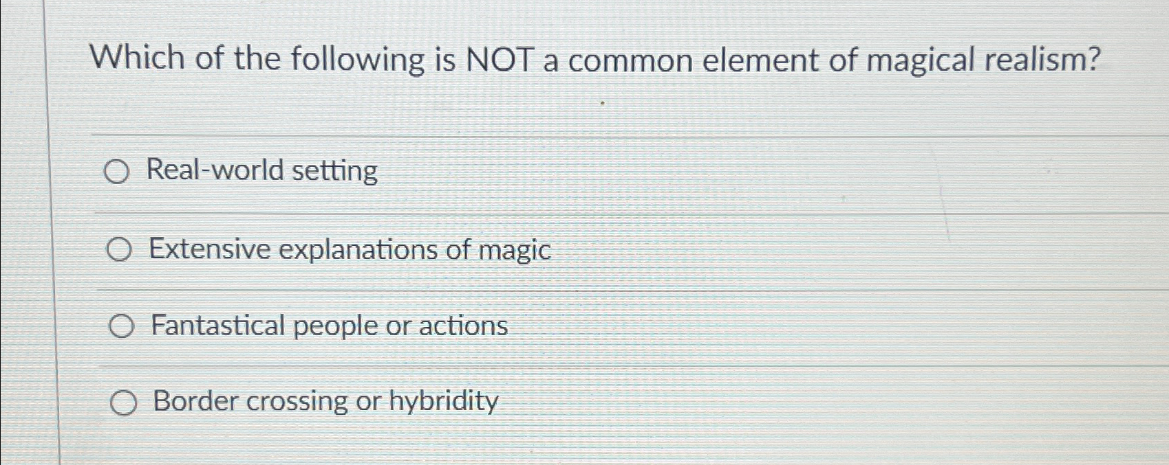 Solved Which of the following is NOT a common element of | Chegg.com
