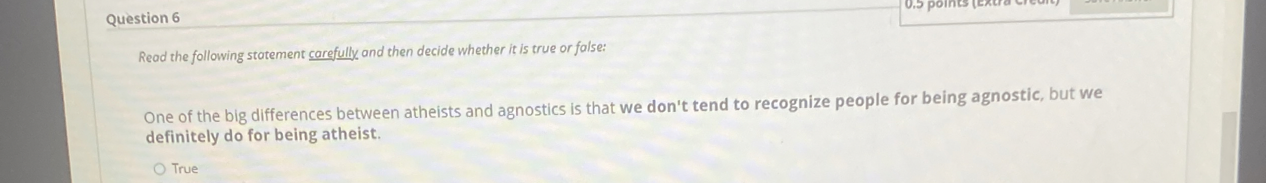 Solved Question 6Read the following statement carefully and | Chegg.com