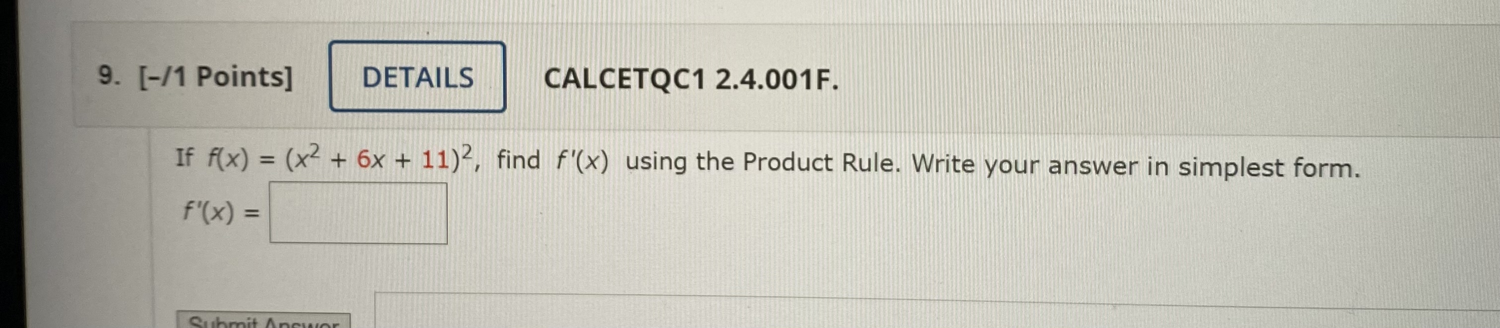 solved-1-points-calcetqc1-2-4-001f-if-f-x-x2-6x-11-2-chegg
