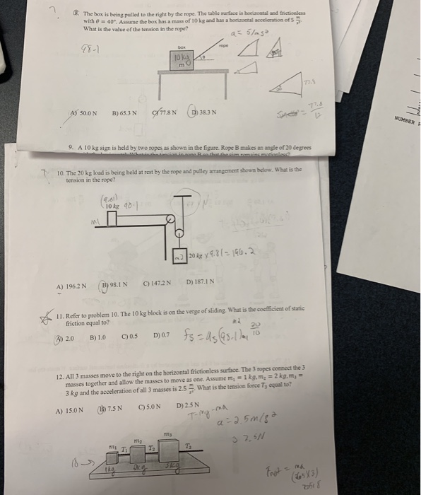 Solved i need help with problems #8, 11, and 12 (NOT 9 or | Chegg.com