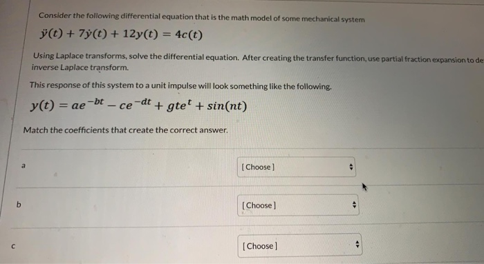 Solved Consider the following differential equation that is | Chegg.com