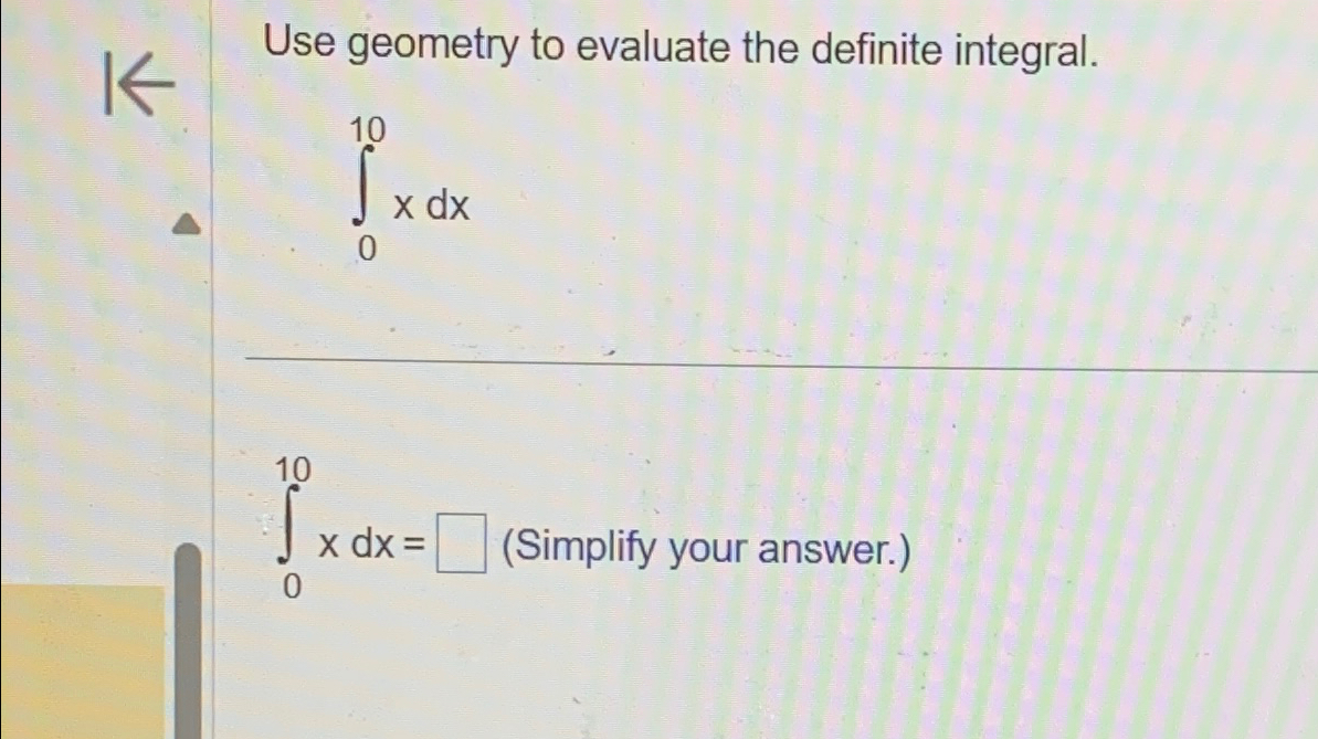 Solved Use geometry to evaluate the definite | Chegg.com