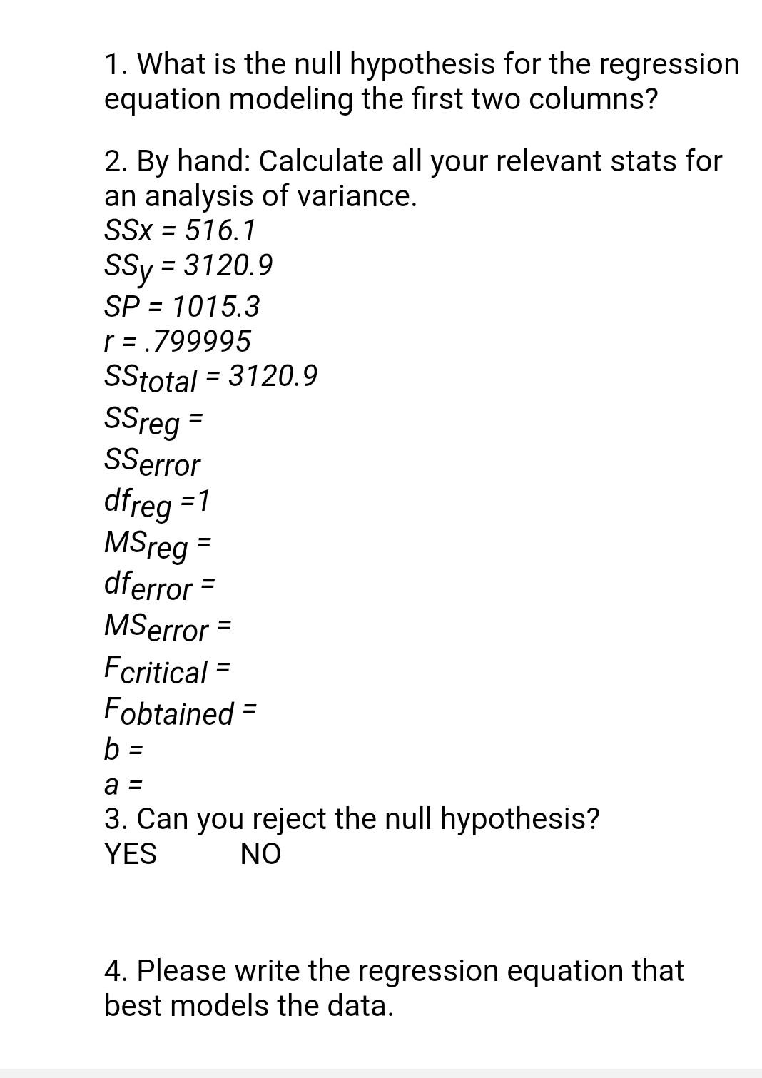 Solved Worksheet \#10: Regression Modeling 1. What is the | Chegg.com