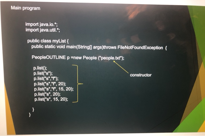 Solved (Java programming) the question is on the first two | Chegg.com