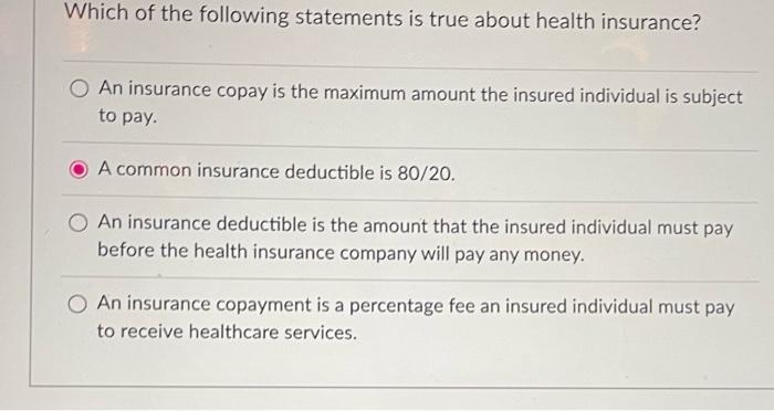 Solved Which of the following statements is true about | Chegg.com