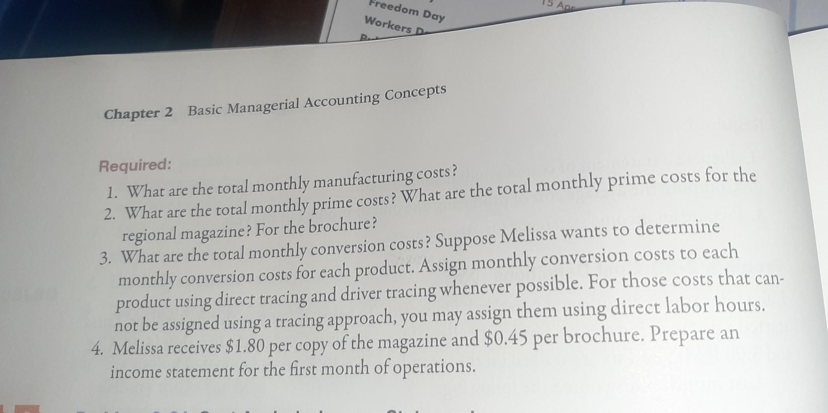 Solved Assigna a Problem 260 Cost Identification and