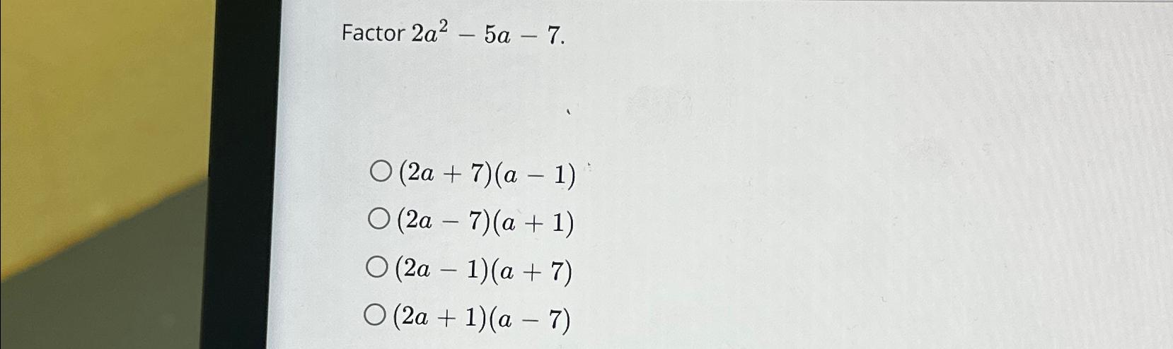 Solved Factor | Chegg.com