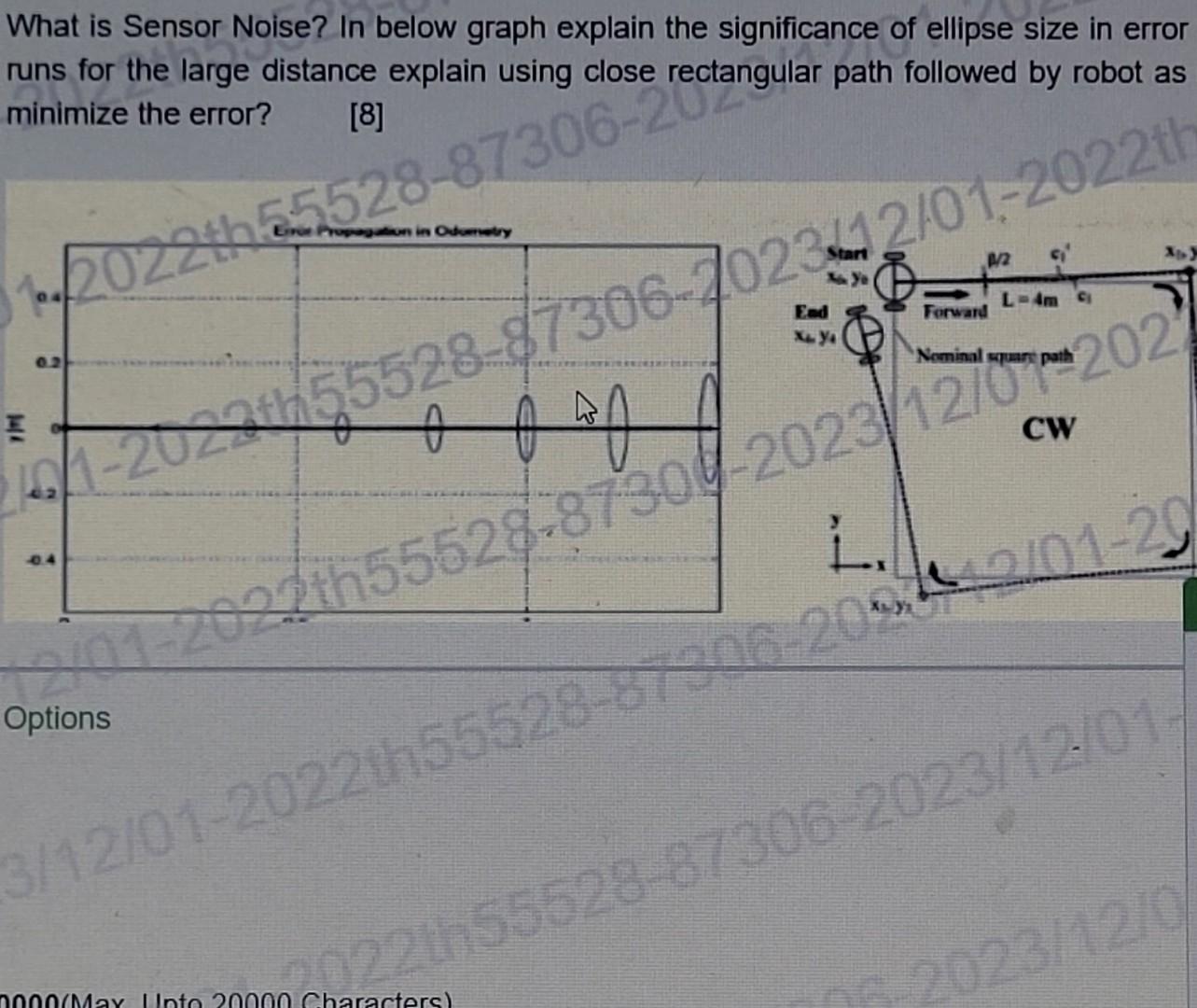 [Solved] What is Sensor Noise? In below graph explain the s