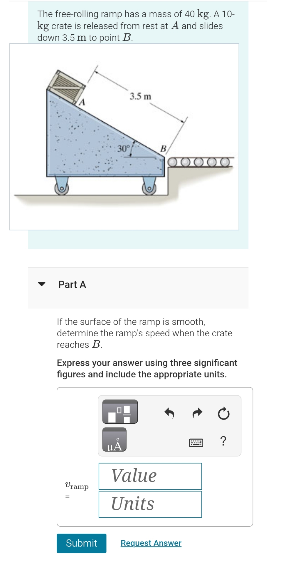 Rolling Ramp Pdf Solved The free-rolling ramp has a mass of 40 kg . A 10kg | Chegg.com