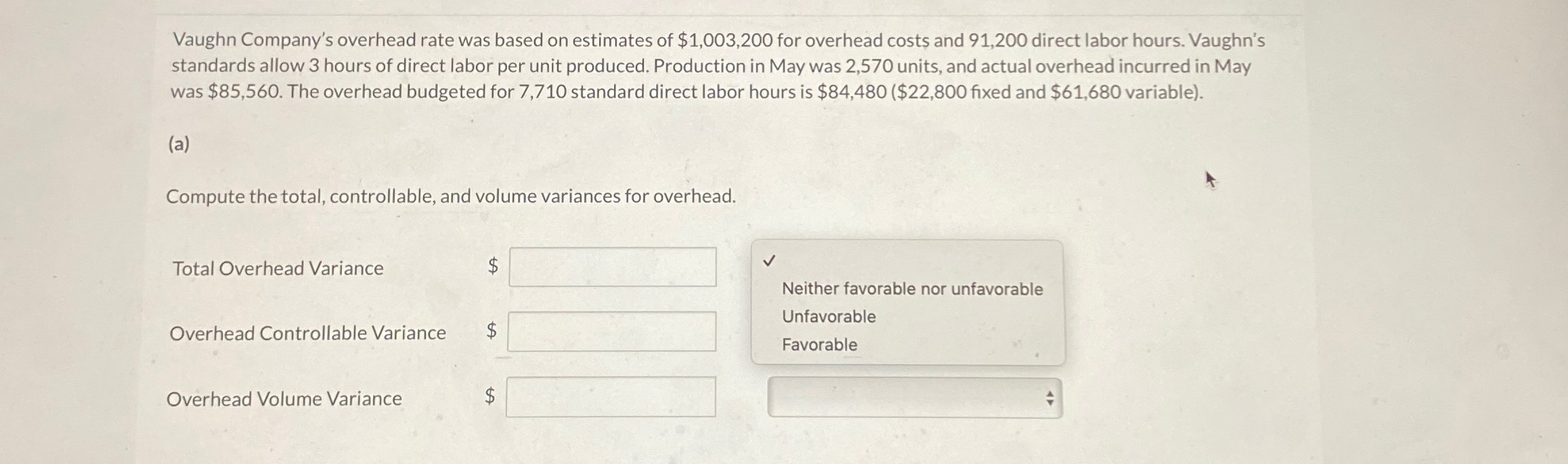 solved-vaughn-company-s-overhead-rate-was-based-on-estimates-chegg