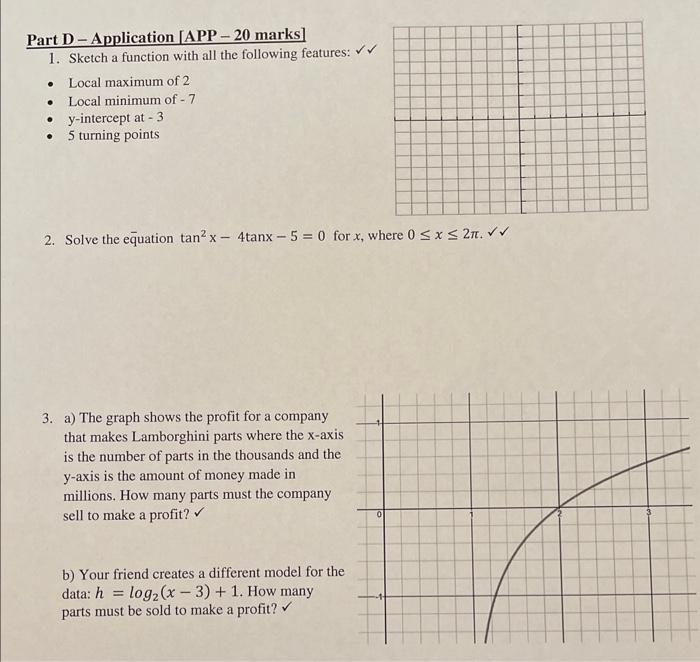 Solved Part D Application App Marks Sketch A Chegg Com