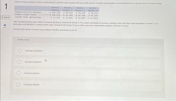 Solved 1 02:47:07 Print Dalton Company follows a policy of | Chegg.com