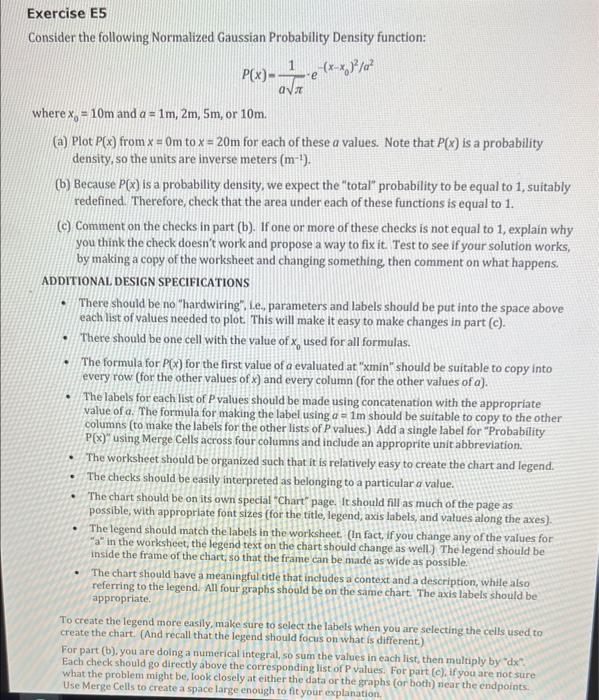 Solved Exercise E5 Consider the following Normalized | Chegg.com